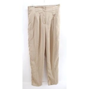 JAPRA WOMEN'S Beige WIDE LEG PANTS SIZE‎ M 100% POLYESTER